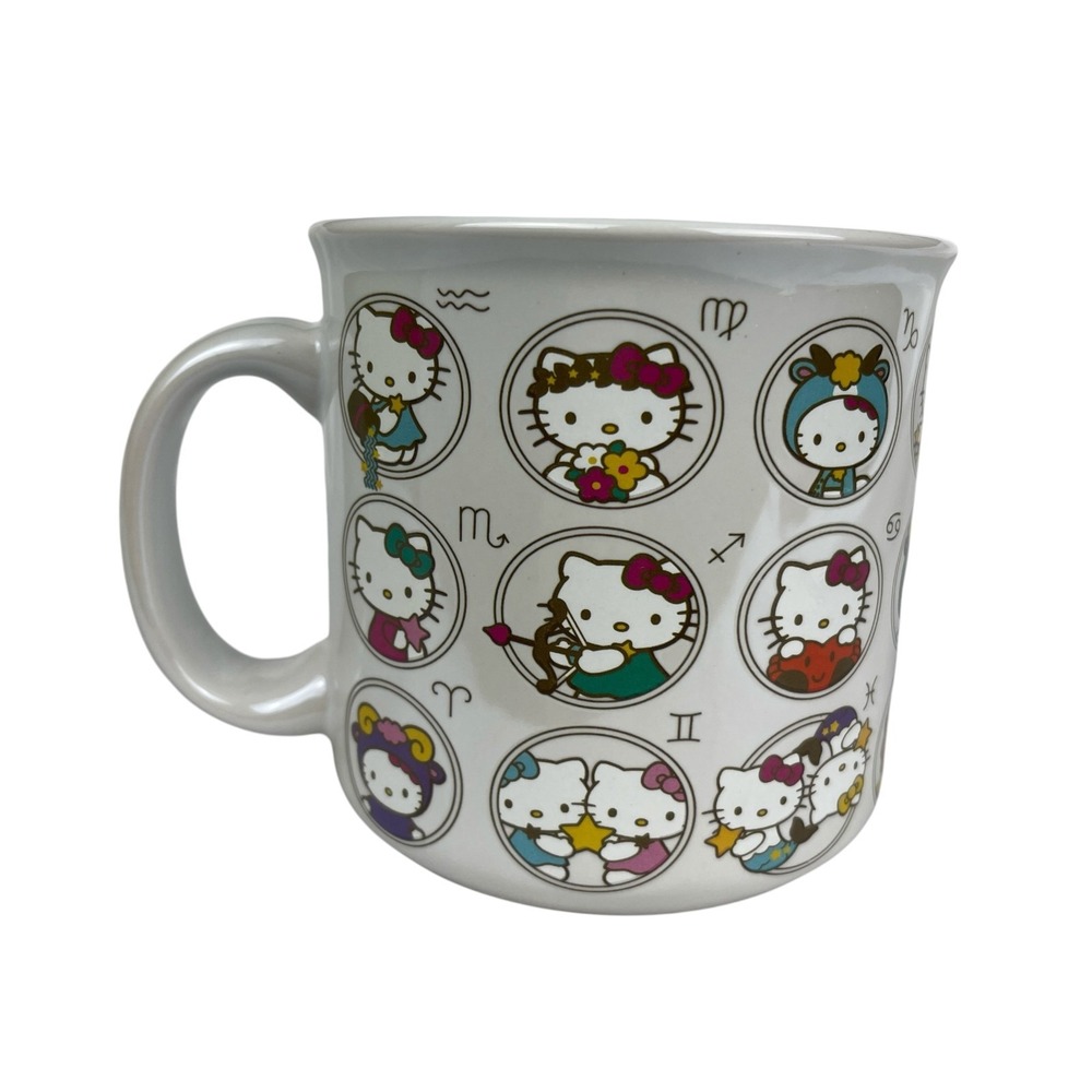 Hello Kitty Sanrio Zodiac Signs Astrology All-Over Print 20 oz Ceramic Mug Multi